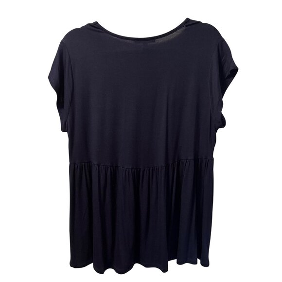 Cable & Gauge Womens Embroidered V-Neck Top Sz XL blouse. NWT - Picture 8 of 11